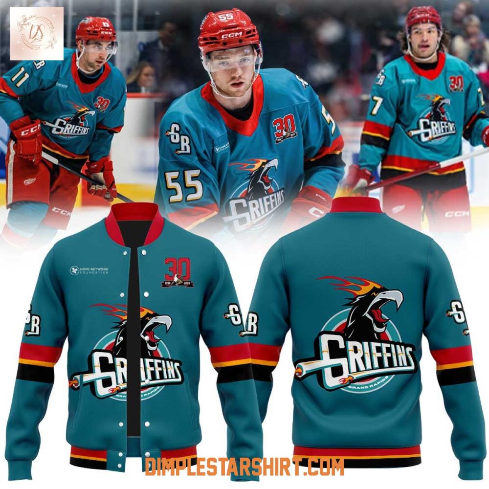 Grand Rapids Griffins Hat Trick And Hoops Night Baseball Jacket