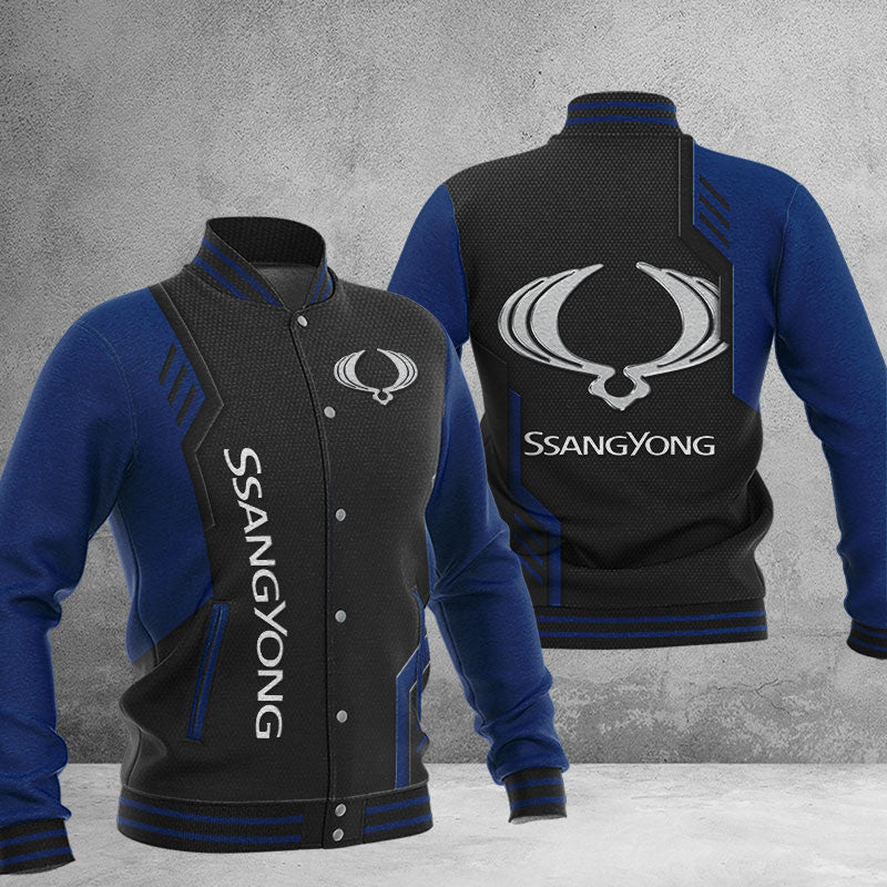 Ssangyong Motor Dmhj0734 Baseball Jacket Logo Baseball Varsity Jacket