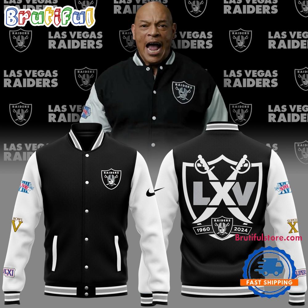 NFL Las Vegas Raiders 1960-2024 Baseball Jacket